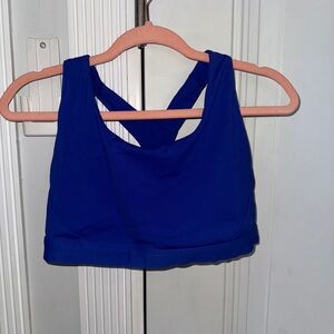 Athleta Sports Bra | Size Large D-DD| Blue Purple Sporty Running Bra